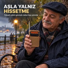 Dexxony D-9321 Deprem Çantası Için Acil Durum Radyosu, Kompakt Taşınabilir Tasarım Mini Şarjlı Radyo Dsp Çipli Dahili Bataryalı Şarjlı 3 Bant Fm Am Sw Taşınabilir Cep El Radyosu
