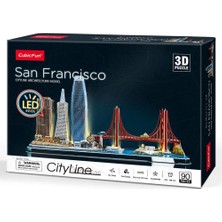 Cubic Fun Cubicfun San Francisco 3D Puzzle 90 Parça LED Işıklı