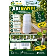 Delta Ziraat Aşı Bandı 200 gr – Elastik Silikon Meyve Ağaçları Aşılama Bandı – Zeytin Elma Ceviz Bağ Için – 1 Veya 3 Adet