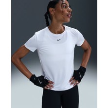 Nike One Classic IB9408-100 Dri-Fıt Kısa Kollu Kadın Tişört - Beyaz