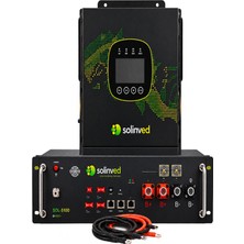 Solinved 6.5kw Bağevi Paketi 1 Adet 6.5kw Akıllı Inverter 1 Adet 51.2V 100AH Lityum Akü