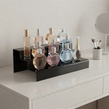 Trend Pleksi 3 Katlı Merdiven Stand (Siyah 30cm)