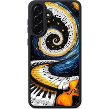 BG AKSESUAR Samsung Galaxy A36 Uyumlu Piyano Desenli Kamera Korumalı Darbelere Dayanıklı Kılıf