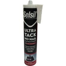 Selsil Ultra Tack Korniş Yapıştırıcısı ve 350 kg Ağırlık Taşıyan Hybrid Çok Güçlü Yapıştırıcı 290 ml