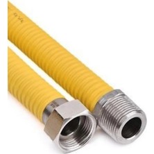 Akbelli Group Kombi Doğalgaz Bağlantı Flexi Hortumu 60 cm 3/4" Yeni Tip Paslanmaz Standartlara Uygun Ölçü