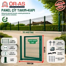 Panel Çit Takım ( 120 cm Yükseklik 10 mt Uzunluk ) ( 120 x 100 Kapı -)