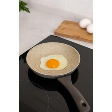 Akbelli Group Yanmaz Yapışmaz 24 cm Kulplu Granit Tava