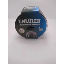 Ünlüler Alüminyum Aspiratör Borusu Davlumbaz Havalandırma Borusu 127 mm x 3 Metre