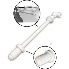 Gondex Klozet Taharet Çubuğu Uzun (27-34 Cm), Plastik Uçlu, Oynar Perlatörlü