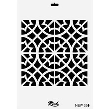 Salmore Mey Ithalat® Rich New Seri N-350 Stencil 35X25 cm