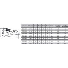 Salmore Mey Ithalat® Karabina Vidalı 10 mm ( 2 Adet )