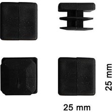 Salmore Mey Ithalat® Kare Profil Iç Tapa 25X25 mm 4 Adet