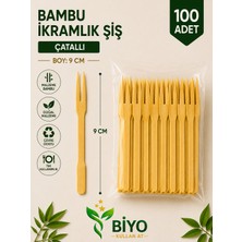 Biyo Sunum Çubuğu&çatallı Şiş&kanepe 100ADET