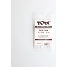 Salmore Mey Ithalat® Tork Beyaz Kablo Bağı 2,5X100