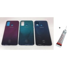Salmore Mey Ithalat® Infinix Hot 9 Arka Batarya Pil Kapağı Mavi  (B7000