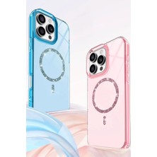 Salmore Mey Ithalat®  iPhone 16 Pro Live Diamond Magsafe Kapak - Şeffaf