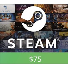 Pc Steam 75 Usd Cüzdan Hediye Kartı (Gift Card)
