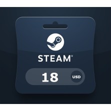 Steam Cüzdan 18 Usd Bakiye Hediye Kartı (Gift Card)