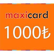 Maxicard Türkiye 1000 Tl Cüzdan Kartı (Wallet Card)