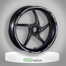 Gogo Premium Reflektör Beyaz Iıı Honda Pcx Uyumlu 1 Set Jant Şeridi Kaliteli Baskı