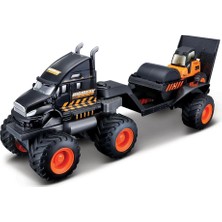 Maisto Fresh Metal Maisto Builder Zone Taşıyıcı Tır Seti - Siyah Tır
