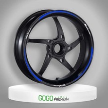 Gogo Premium Reflektör Mavi Bajaj Pulsar Uyumlu Jant Şeridi