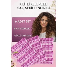 Carlburn #bigudiseti Hacimli Belirgin Bukleler Isı Kullanmadan Pratik Saç Şekillendirme 6'lı Bigudi Seti