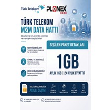 Türk Telekom M2M Data Hattı - 2 Yıllık Kullanım - Araç Takip, Alarm, Kamera ve Pos Cihazı Uyumlu M2M Sım Kart