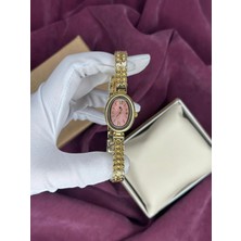 Elora Atelier Oval Kasa Pembe Kadran Kadın Kol Saati