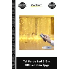Carlburn Özel Üretim Uzaktan Kumandalı USB 8 Fonksiyonlu Dekor Aydınlatma Tel Perde LED 33M 300 LED Gün Işığı