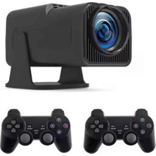 Kahveci Elektronik Store Android Projeksiyon Siyah Taşınabilir Sinema Projektörü 4K 1080P Ev Sineması Bluetooth