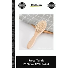 Carlburn Özel Üretim Kaliteli Profesyonel Berber Kuaför Salonu Ergonomik Şık Fırça Tarak 216CM 12'li Paket