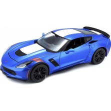 Maisto 1/24 2017 Model Corvette Grand Sport Mavi