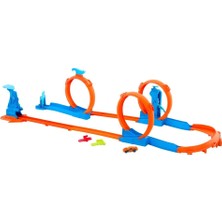 Hot Wheels Track Creator Üçlü Çember Pist Seti JDW39