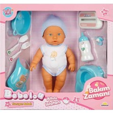 Colezium 3823 Bebelou Bakım Zamanı Sesli En Ağlayan Bebek 32 cm -Sunman
