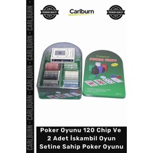 Carlburn #poker Lüks Profesyonel Poker Oyunu 120 Chip 2 Adet Iskambil Oyun Setine Sahip Poker Oyunuu
