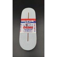 Pileli Store Beyaz - 3cm Paça Lastik Yassı Geniş 10MT. (4887)