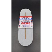 Pileli Store Beyaz - 2.5cm Paça Lastik Geniş 10MT. (4887)