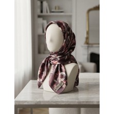 Polo Craft Bordo Desenli Tasarım Kadın Eşarp Koleksiyonu