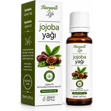Organik Life %100 Saf Jojoba Yağı 20 ml - Gözenek Tıkamayan Nemlendirici & Saç Bakım Yağı