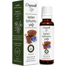 Organik Life Keten Tohumu Yağı 20 ml - Sıkılaştırıcı & Yaşlanma Karşıtı Yüz Bakım Yağı