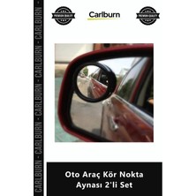 Carlburn Özel Üretim Ayarlanabilir Pratik Geniş Açı Konveks Iç Bükey Dikiz Oto Araç Kör Nokta Aynası 2'li Set