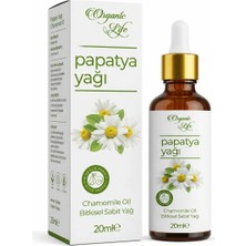 Organik Life Papatya Yağı 20 ml | Cilt, Saç ve Masaj Bakımı Için %100 Doğal Bitkisel Yağ