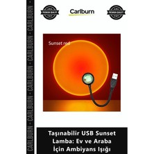 Carlburn Özel Üretim Projektör LED Atmosfer Taşınabilir USB Sunset Lamba Ev Araba Için Ambiyans Işığı