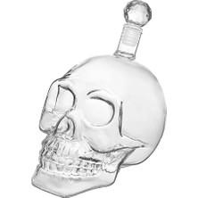 Kahveci Elektronik Store Crystal Head Kuru Kafa Cam Şişe Viski Likör Hediyelik Sürahi (550 Ml)