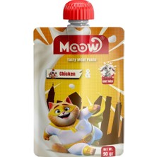 Colezium Moow Tuklu Keçi Sütlü Kedi Et Ezmesi 90 gr