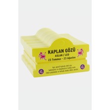 Zero Land Edntrend Kaplan Gözü & Aslan Burç Bileklik Kartı Sarı