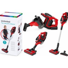 Kahveci Elektronik Store Oyuncak Sesli Işıklı Kırmızı Elektrik Süpürgesi