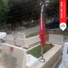 Panapole Şehit Bayrak Direği Ayyıldız Dahil (115 cm Boy)