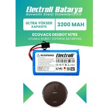 Electroll Ecovacs Deebot N79s Uyumlu Batarya (ULTRA YÜKSEK KAPASİTE) 3200mah Pil Robot Süpürge Batarya Değişimi
